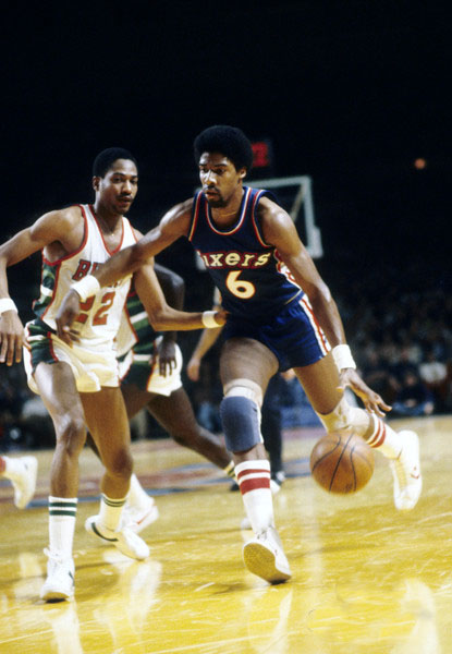 julius erving #6 hardwood classics blue jerseys